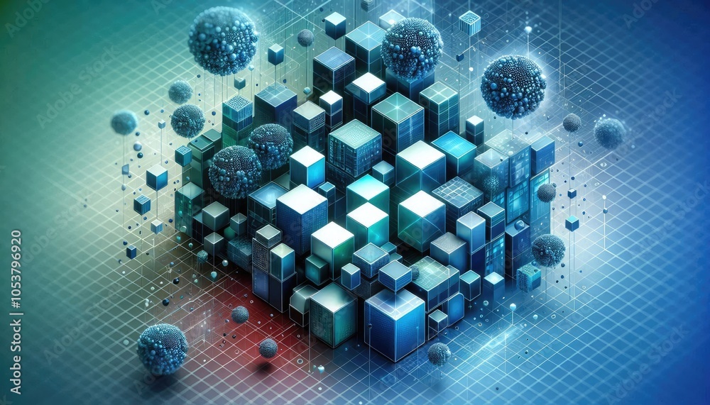 High-Quality Abstract Visuals Representing Machine Learning and Neural Networks - Futuristic Digital Art for AI, Deep Learning, Data Processing, and Advanced Technology Concepts