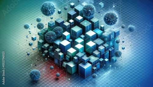 Obraz na płótnie High-Quality Abstract Visuals Representing Machine Learning and Neural Networks - Futuristic Digital Art for AI, Deep Learning, Data Processing, and Advanced Technology Concepts w salonie