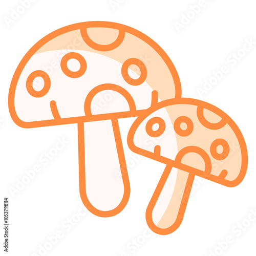 Mushroom Foray  Icon Element For Design