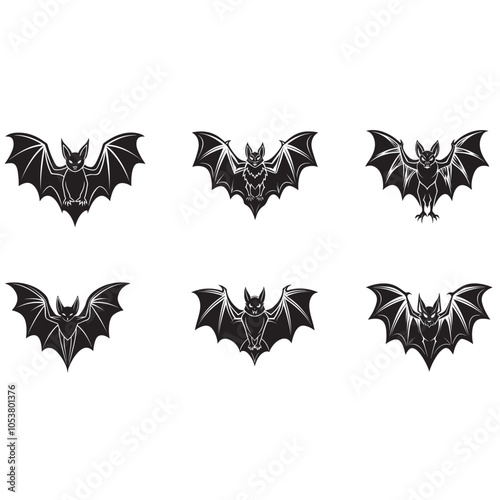 bat silhouette vector