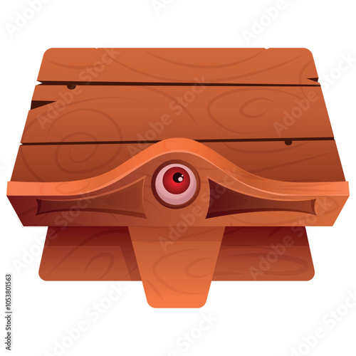 Vector illustration in cartoon style. Magic book of sorcery and stand. Concept of school of magic, witchcraft and spells. Element for your design