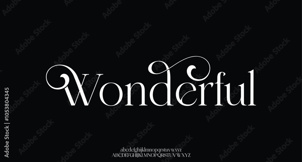 Luxury wedding alphabet letters font with tails. Typography elegant classic serif fonts and number decorative vintage retro concept for logo branding. vector illustration
Luxury wedding alphabet letters font with tails. Typography elegant classic serif fonts and number decorative vintage retro concept for logo branding. vector illustration