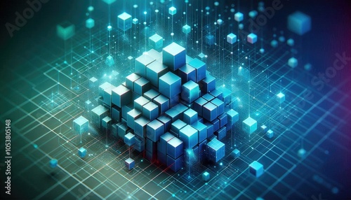 High-Quality Abstract Visuals Representing Machine Learning and Neural Networks - Futuristic Digital Art for AI, Deep Learning, Data Processing, and Advanced Technology Concepts