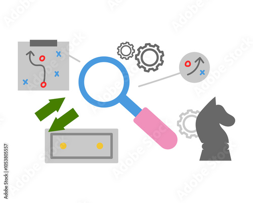 Financial asset that could give you a great profit in the future if everything goes well based on the strategic plans. Vector simple color flat illustration.
