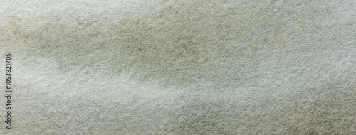 Abstract art background green and gray colors. Watercolor painting on canvas with soft ivory gradient.