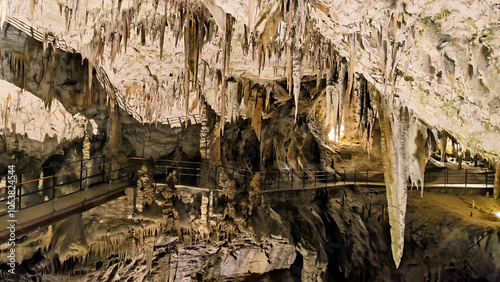 Fotografia Interior of Postojna cave in Slovenia