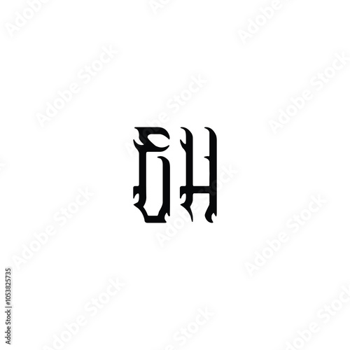 Free Download EH monogram logo design letter text name symbol monochrome logotype alphabet character simple logo - GFXLoad