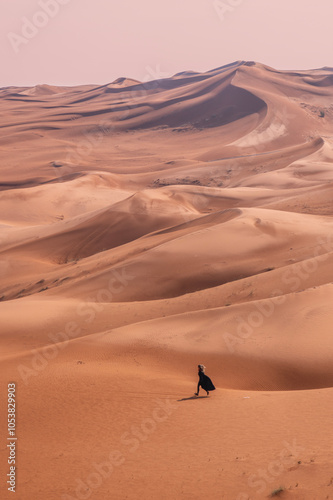 Red sand "Arabian desert" near Dubai, Riyadh, Saudi Arabia