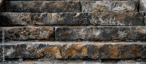 Antique Stone Steps Close Up