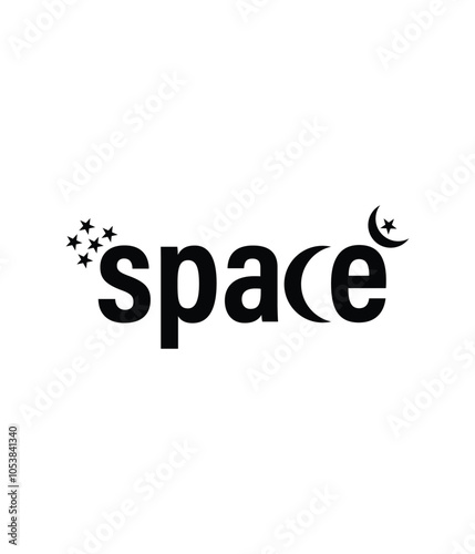 space letter logo