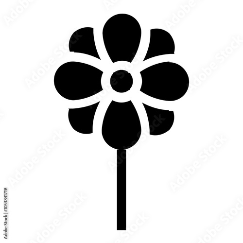 black flower
