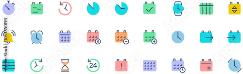 Set of Time And Date icons