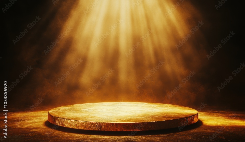 Obraz premium Golden Stage Light.