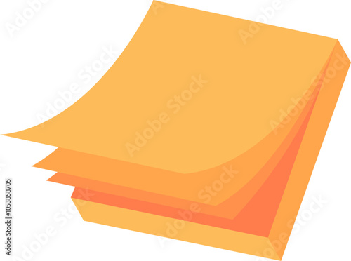 Flat bundle of paper notes, envelopes, and messages in various styles. Creative card design offers unique stationery ideal for mail communication, delivering love and correspondence.