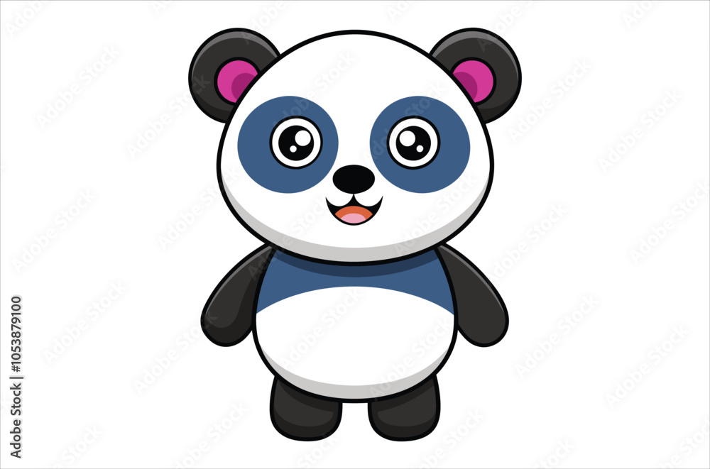 panda vector,  icon vector illustration, panda  silhouette of a panda   isolated on a white background, eps, png, svg,  vector,