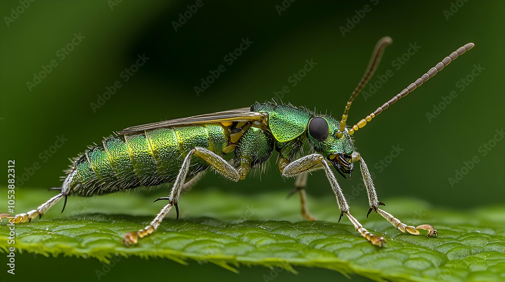 Green Metallic Beetle on Leaf, green beetle, insect, bug, macro, macro photography Green Metallic Beetle on Leaf, green beetle, insect, bug, macro, macro photography