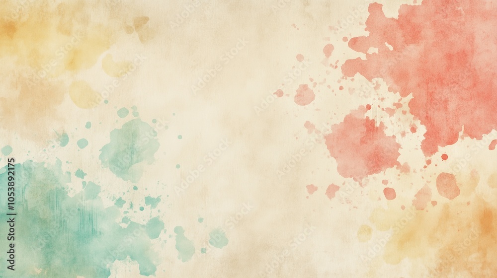 Fototapeta premium Colorful Watercolor Splash Background Design