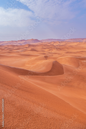 Red sand "Arabian desert" near Dubai, Riyadh, Saudi Arabia