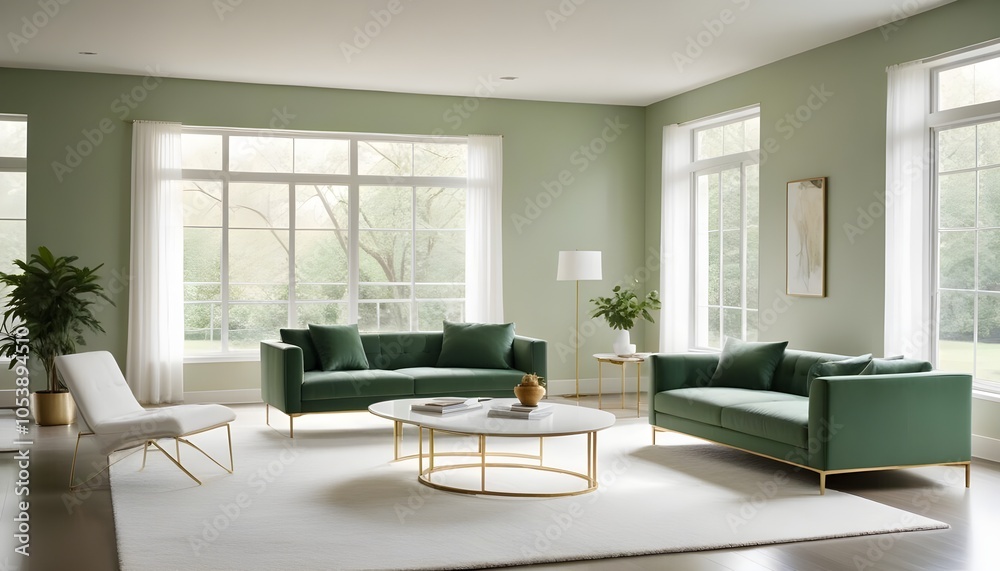 Photo interior modern design room 3d illustration