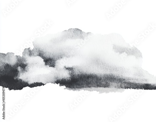 This is an illustration of realistic smoke or clouds on a transparent background in EP21 photo