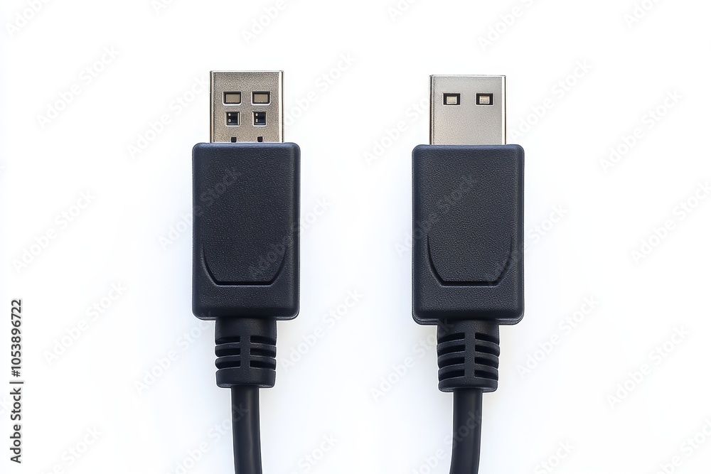 Charge mobile phone with USB cable isolated on white. Black USB cable for charging a smartphone. Isolated USB cable for charging a smartphone. Charge mobile phone with USB cable isolated on white. Black USB cable for charging a smartphone. Isolated USB cable for charging a smartphone.