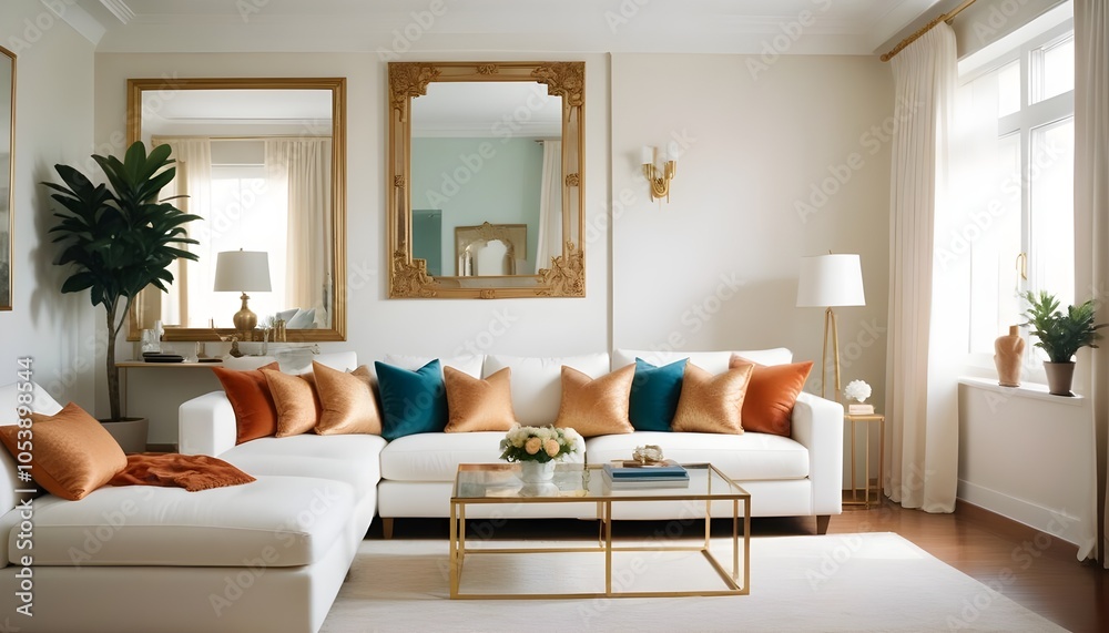 Fototapeta premium Photo interior modern design room 3d illustration