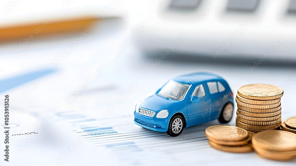 custom made wallpaper toronto digitalPersonal Loan Concept with Miniature Car Model - Financial Assistance and Credit Planning for Vehicle Purchases