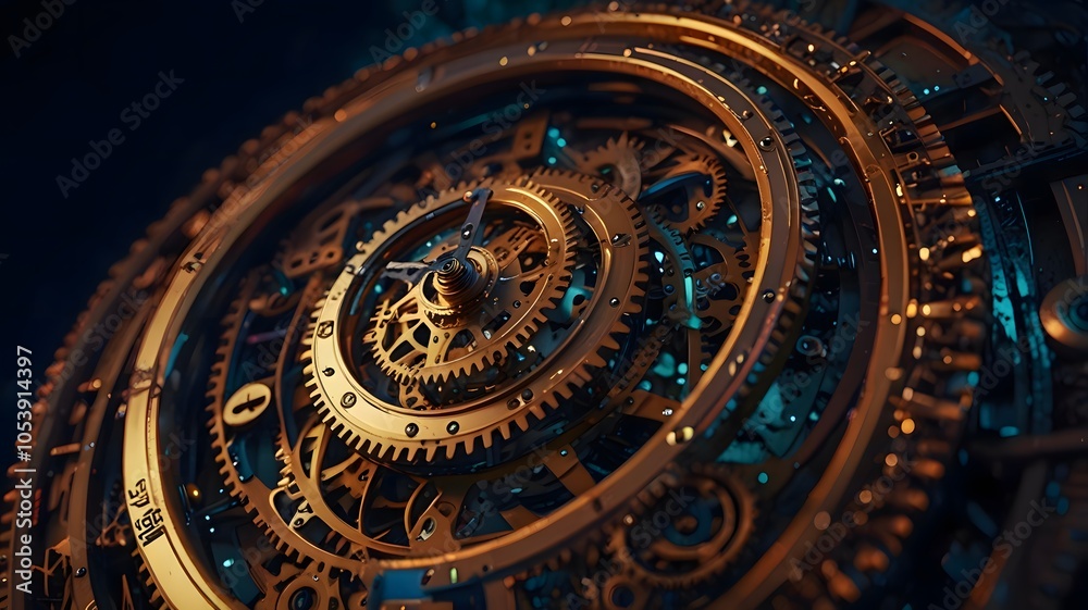 Fototapeta premium Abstract image of time, nothing is for eternity, life, death, circle of life