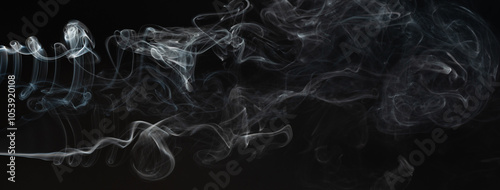 Abstract mystic gray smoke