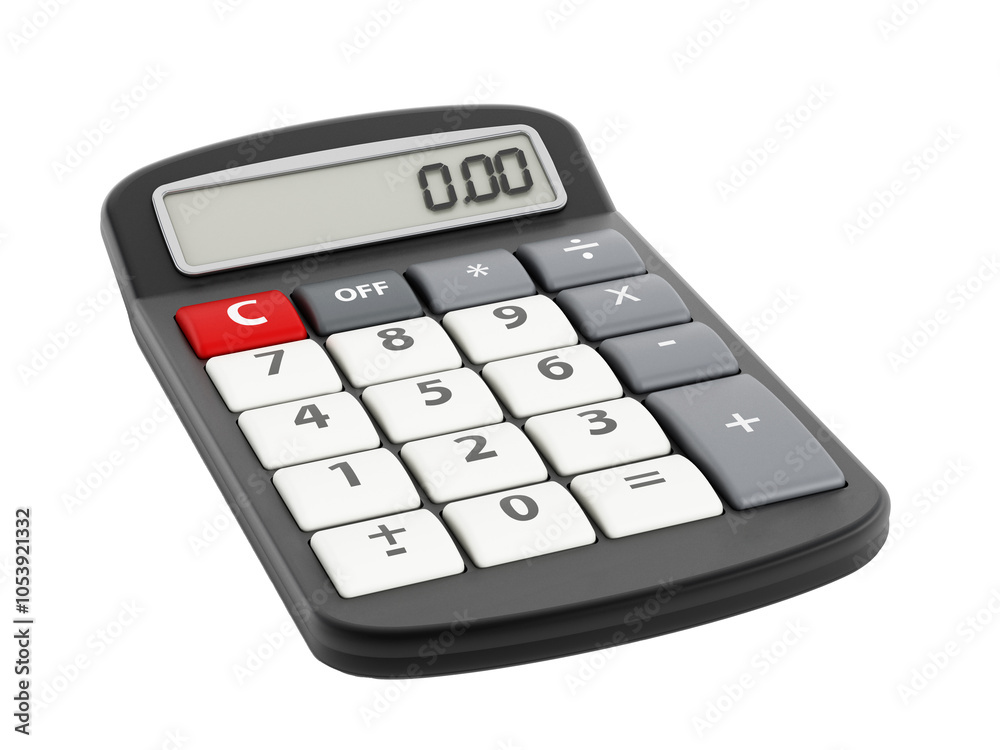 Calculator isolated on transparent background Calculator isolated on transparent background