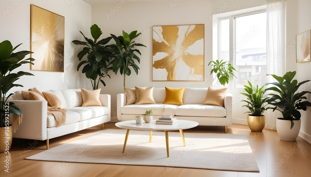 Fototapeta premium Photo interior modern design room 3d illustration