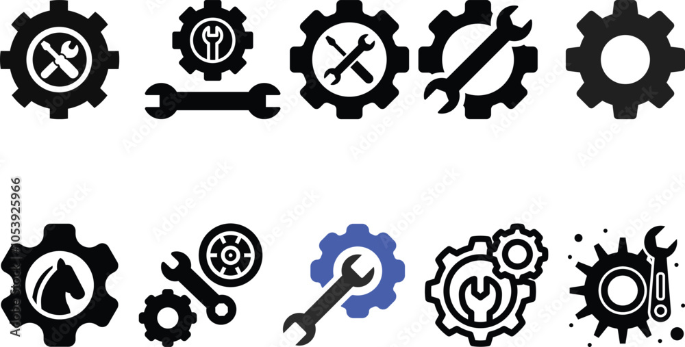 Obraz premium Tool icon set collection