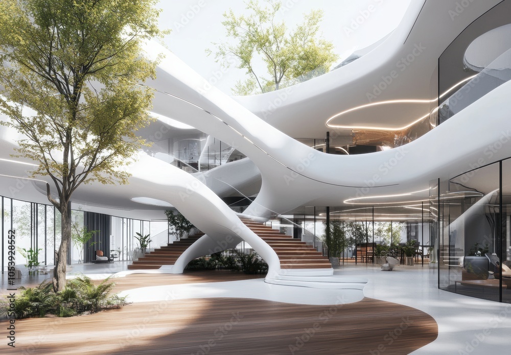 Modern Architecture Interior. Modern Architecture Interior.