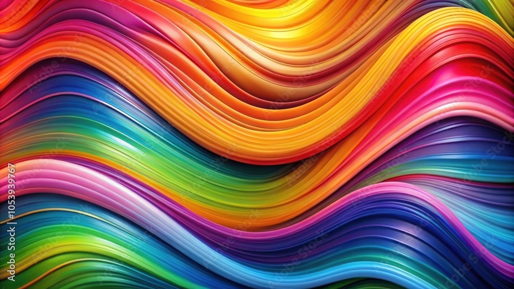 Abstract Art with Vibrant Wavy Lines and Bold Colors in Modern Design Abstract Art with Vibrant Wavy Lines and Bold Colors in Modern Design