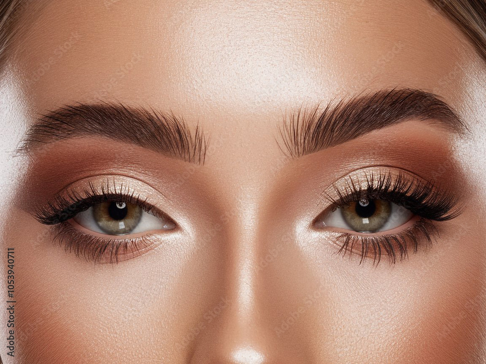 Fototapeta premium Close up of eye with makeup