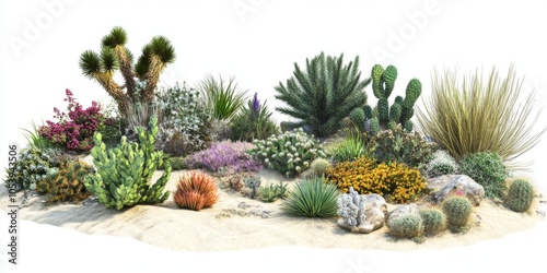 desert short plants style garden arround photo