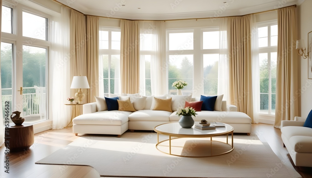 Fototapeta premium Photo interior modern design room 3d illustration