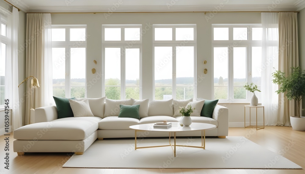 Fototapeta premium Photo interior modern design room 3d illustration