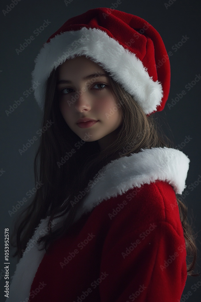 Young beautiful beauty Christmas dress on white background, Christmas beauty wallpaper Young beautiful beauty Christmas dress on white background, Christmas beauty wallpaper