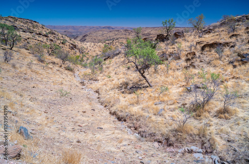 Landschaft am Bosua Pass im Khomas Hochland, Namibia, Afrika photo