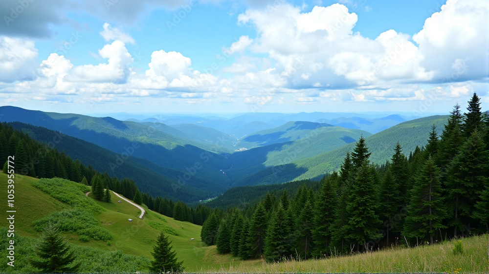 Fototapeta premium panorama of the mountains
