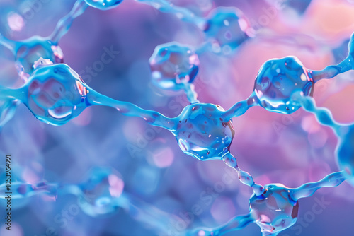 Abstract Blue Network