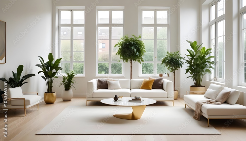 Photo interior modern design room 3d illustration Photo interior modern design room 3d illustration
