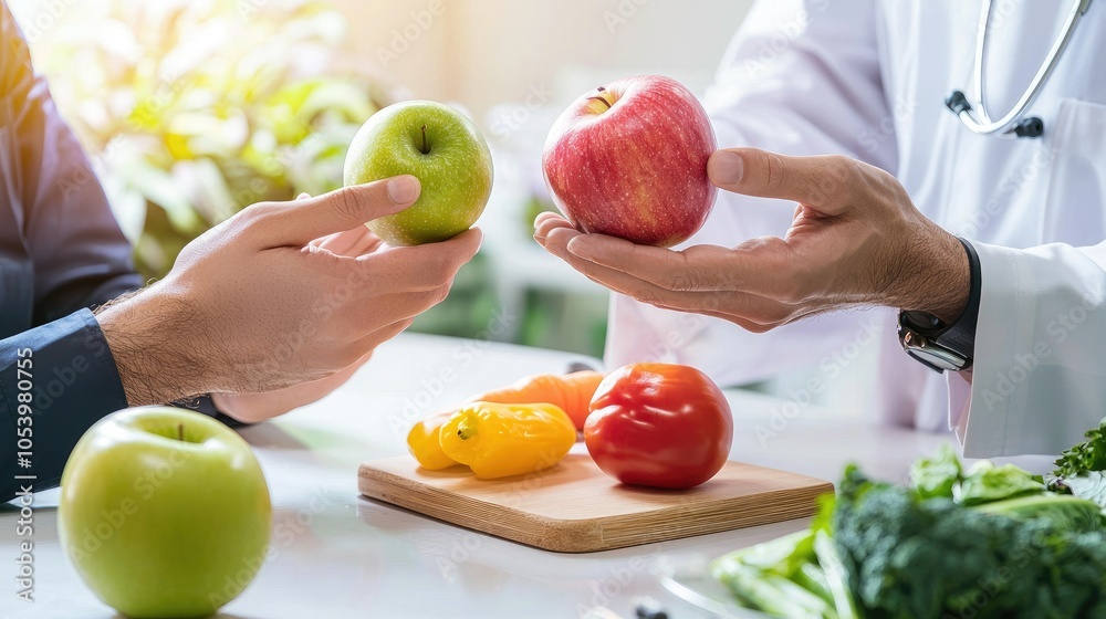 Doctor Discussing Healthy Lifestyle Changes with Patient