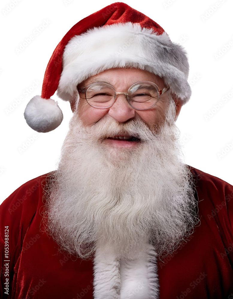 Naklejka premium Portrait of smiling Santa Claus