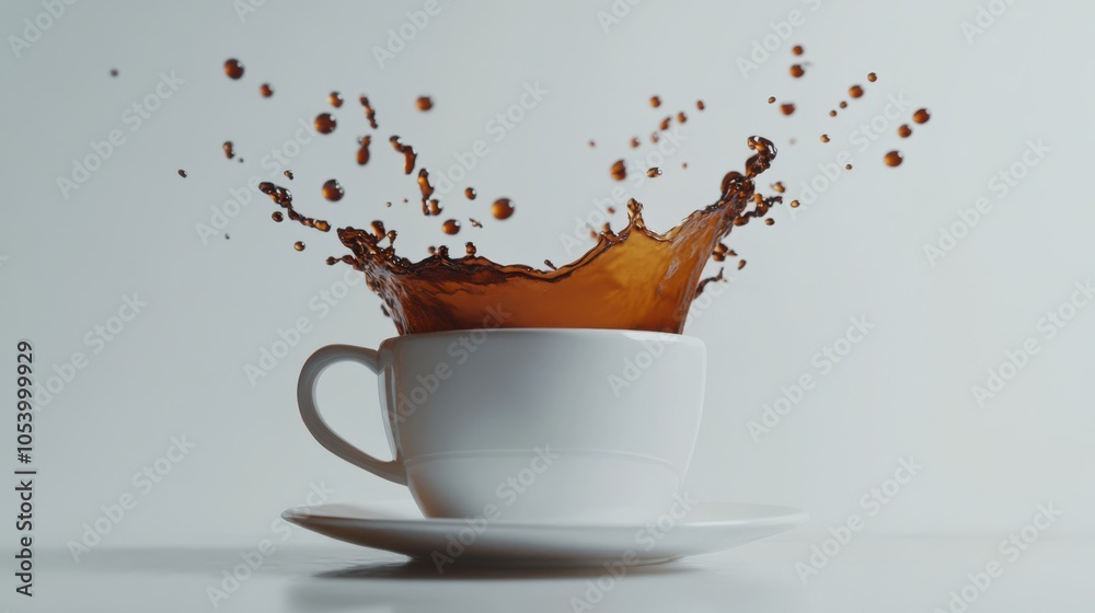 Fototapeta premium The Coffee Cup Splash