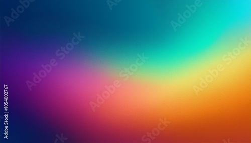 Abstract background, color AuroMetalSaurus gradient background with light leak and grainy texture. photo