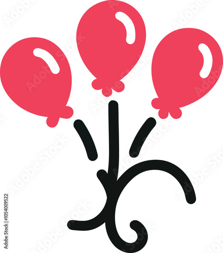 Balloons on a String Silhouette Icon
ChatGPT