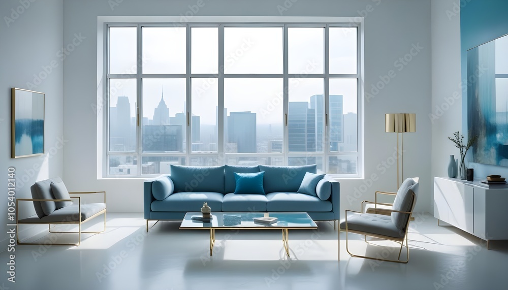 Photo interior modern design room 3d illustration Photo interior modern design room 3d illustration