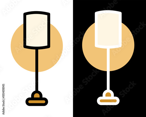 Illustration of decorative table lamps, standing lamps, suitable for decorating work or study rooms